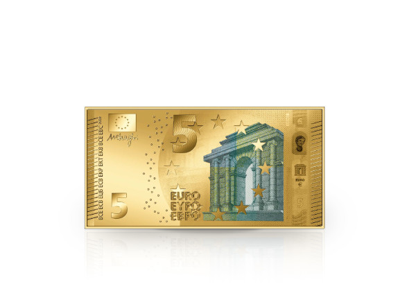 Goldbarren 5 Euro Schein