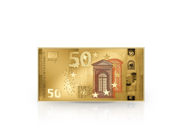 Goldbarren 50 Euro Schein