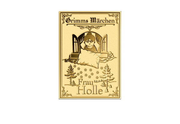 Goldbarren 999/1000 Gold Motiv Frau Holle