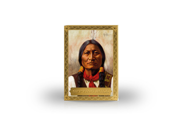 Goldbarren 999er Gold Sitting Bull Serie The Famous Indian Chiefs