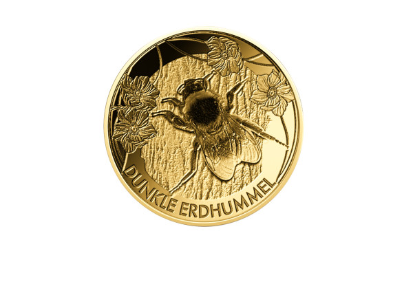 Goldmünze Dunkle Erdhummel 999/1000 Gold