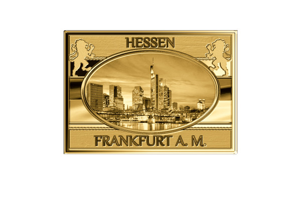 Goldbarren Hessen Frankfurt am Main 999/1000 Gold