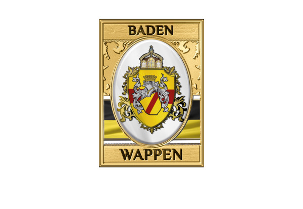 Goldbarren 999/1000 Gold Wappen Baden