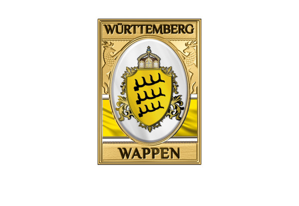 Goldbarren 999/1000 Gold Wappen Württemberg