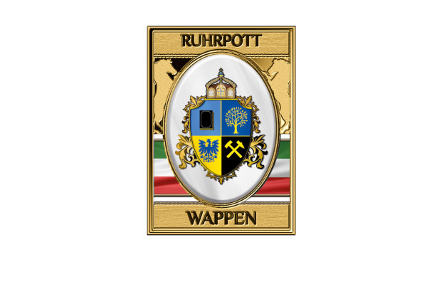 Goldbarren Wappen NRW Ruhrpott 999/1000 Gold