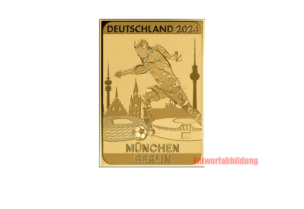 Goldbarren 999er Gold Europameister 2024