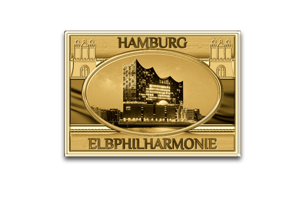 999er Goldbarren Hamburg Elbphilharmonie