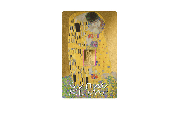 Münzbarren Motiv Gustav Klimt Coincard 999/1000 Gold