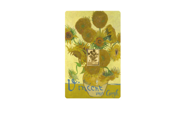 Goldmünze Van Gogh Sonnenblumen Coincard 999/1000 Gold