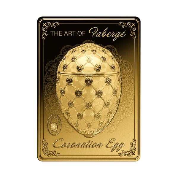 Goldbarren Coronation Egg Serie Fabergé 1/200 oz