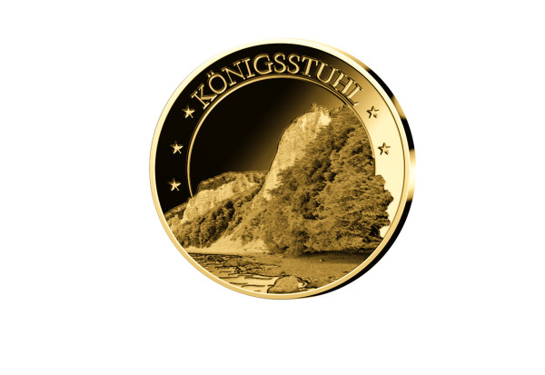 Goldausgabe 1/10 oz Königsstuhl im Etui
