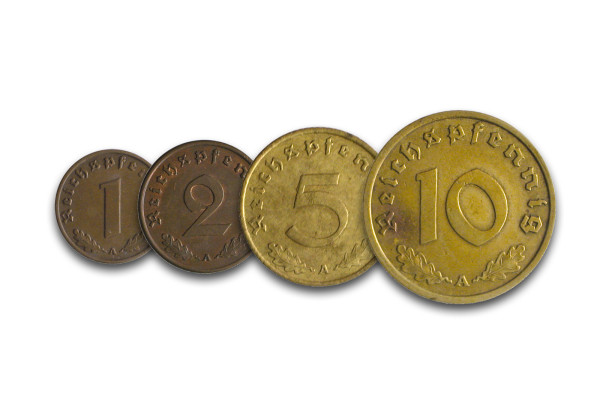 1-10 Reichspfennig 1936 Drittes Reich Jaeger-Nr. 361-364
