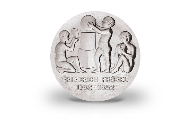 5 Mark Gedenkmünze 1982 DDR Friedrich Wilhelm August Fröbel Jaeger-Nr. 1584