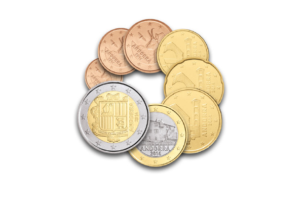 Kursmünzensatz Jahrgang unserer Wahl Andorra