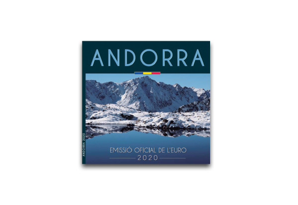 Kursmünzensatz 2020 Andorra st im Blister
