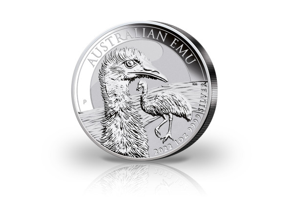 Emu 1 Dollar 1 oz Silber 2022 Australien st