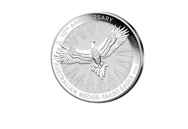 Australien 2024 1 oz Silber 10 Years - Wedge Tailed Eagle st
