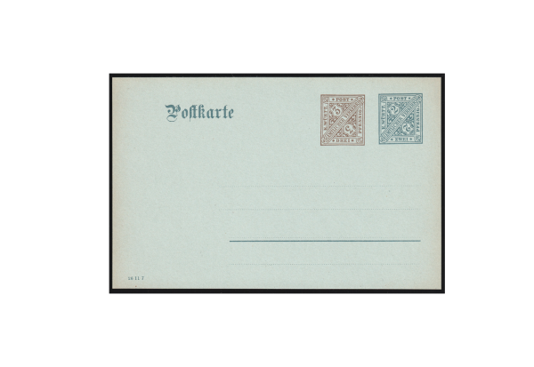 Briefmarke Ganzsache Württemberg DP 38 ungebraucht