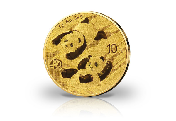 Panda 1 Gramm Gold 2022 China