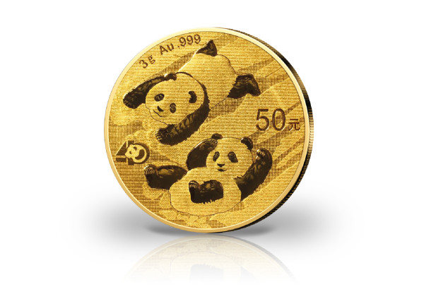 Panda 3 Gramm Gold 2022 China
