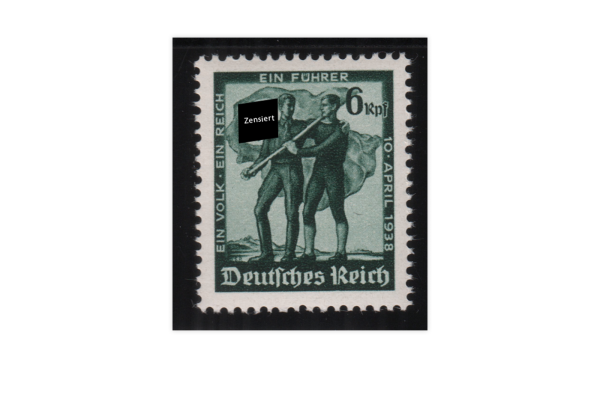 Briefmarke Deutsches Reich Volksabstimmung 1938 Michel-Nr. 663 postfrisch