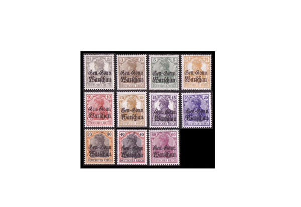 Briefmarke Deutsche Post Polen 6/16 ** Dt.Besetzung-1.Weltkrieg