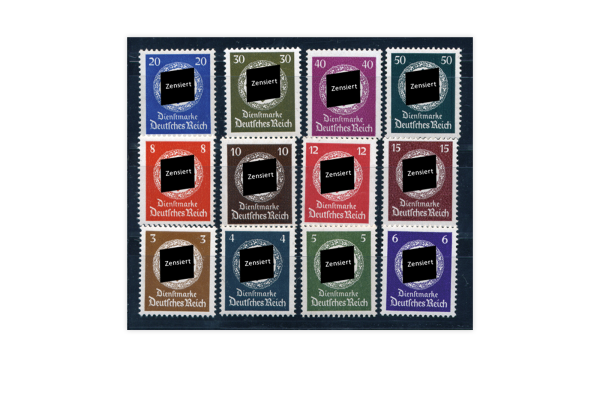 Briefmarken Deutsches Reich Michel-Nr. D 166/177 postfrisch