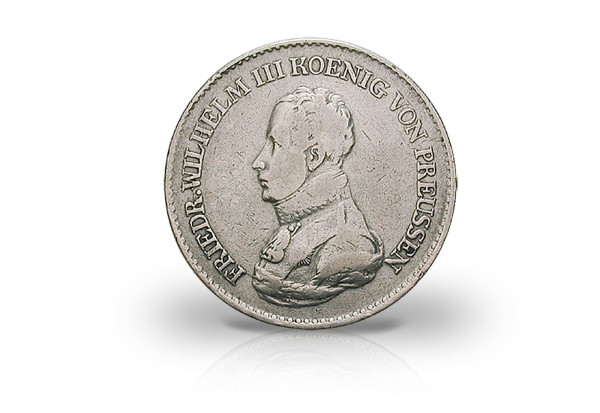 Friedrich Wilhelm III Kanonentaler 1816 bis 1822 900er Silber