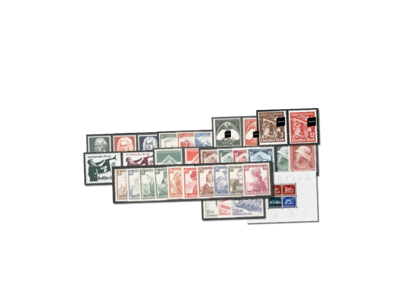 Deutsches Reich Mi.Nr. 565/602 Jahrgang 1935 postfrisch 34 Marken plus Block 3 (*)