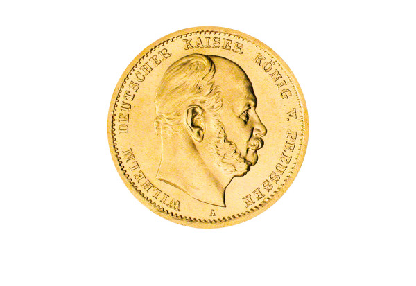 10 Mark 1872-1873 Kaiserreich Wilhelm I. Preußen Jaeger-Nr. 242