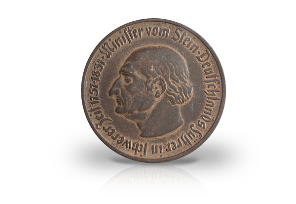 10 Mark Notgeldmünze 1921 Weimarer Republik Westfalen N13 Bronze