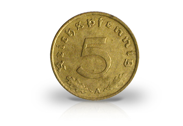 5 Reichspfennig 1936 Drittes Reich Jaeger-Nr. 363