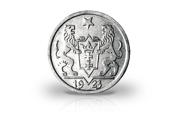 Danzig 1 Gulden Silbermünze 1923