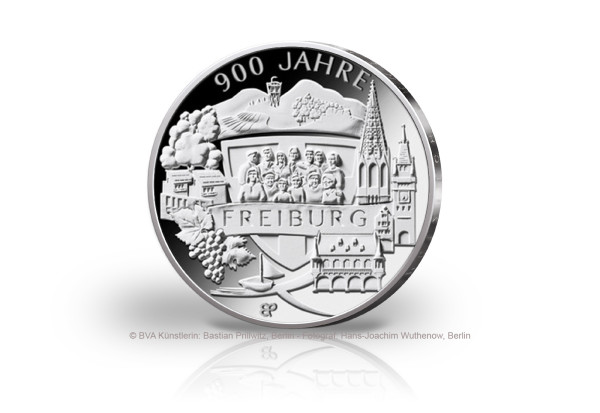 20 Euro Silbermünze 2020 Deutschland 900 Jahre Freiburg st