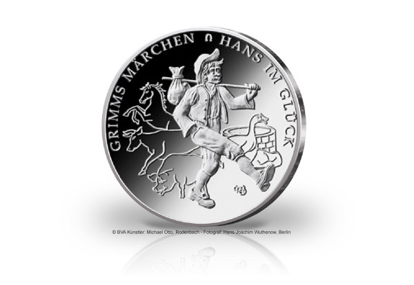 20 Euro Silbermünze 2023 Deutschland Hans im Glück st