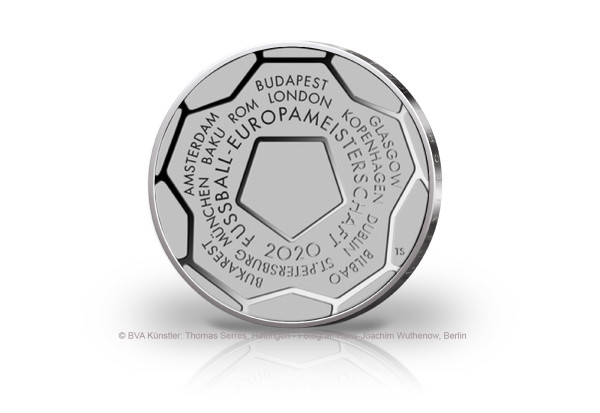 20 Euro Silbermünze 2020 Deutschland Fußball Europameisterschafte PP