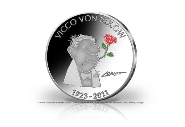 20 Euro Silbermünze 2023 Deutschland 100. Geburtstag Vicco von Bülow PP