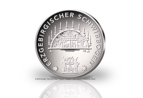 25 Euro Silbermünze 2023 Deutschland Weihnachten Erzgebirgischer Schwibbogen PP