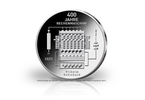 20 Euro Silbermünze 2023 Deutschland 400 Jahre Rechenmaschine st