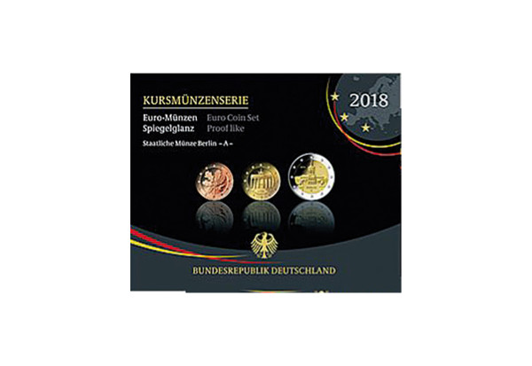 Kursmünzensätze 2018 Deutschland PP Prägestätte A-J