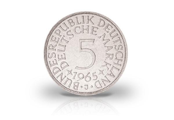5 DM Silbermünze Jahrgang und Prägestätte unserer Wahl Silberadler