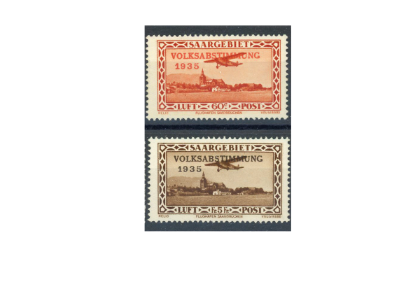 Briefmarke Saar 158/159 gestempelt