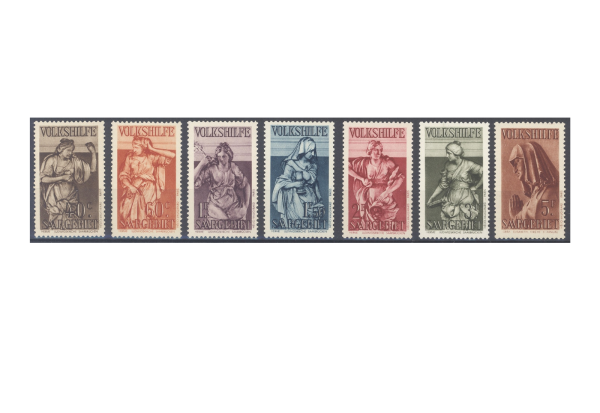 Briefmarke Saar 171/177 gestempelt