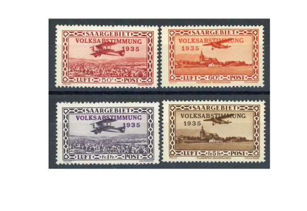 Briefmarke Saar 195/198 gestempelt