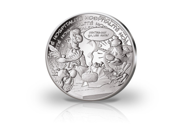 10 Euro Silbermünze 2022 Frankreich Asterix Gastfreundschaft