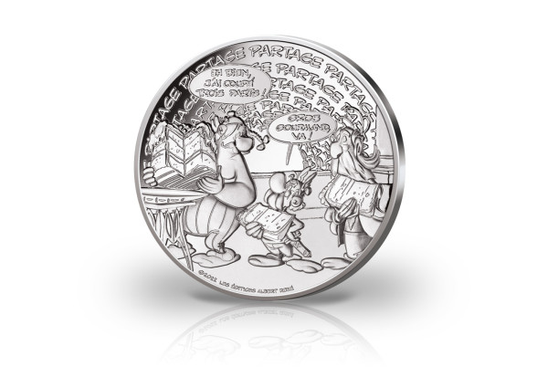 10 Euro Silbermünze 2022 Frankreich Asterix Teilen
