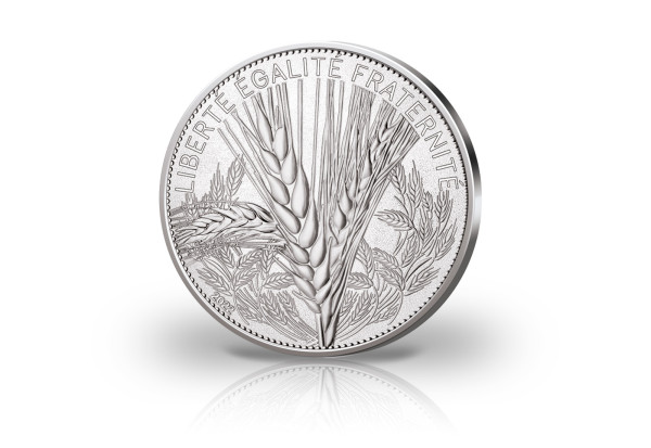 100 Euro Silbermünze 2022 Frankreich Der Weizen