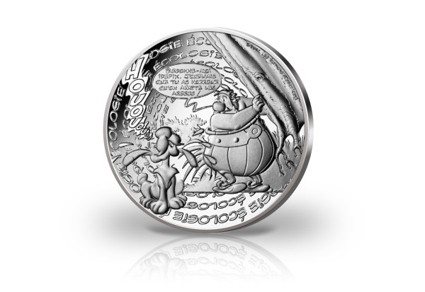 10 Euro Silbermünze 2022 Frankreich Asterix Ökologie st