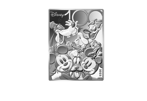 10 Euro Silberbarren 2023 Frankreich 100 Jahre Disney PP