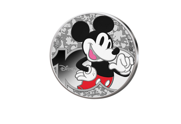 10 Euro Silbermünze 2023 Frankreich 100 Jahre Disney Mickey Mouse